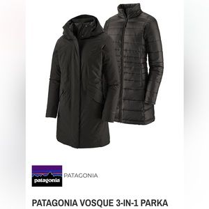 VGUC Patagonia Vosque 3 in 1 coat ❄️